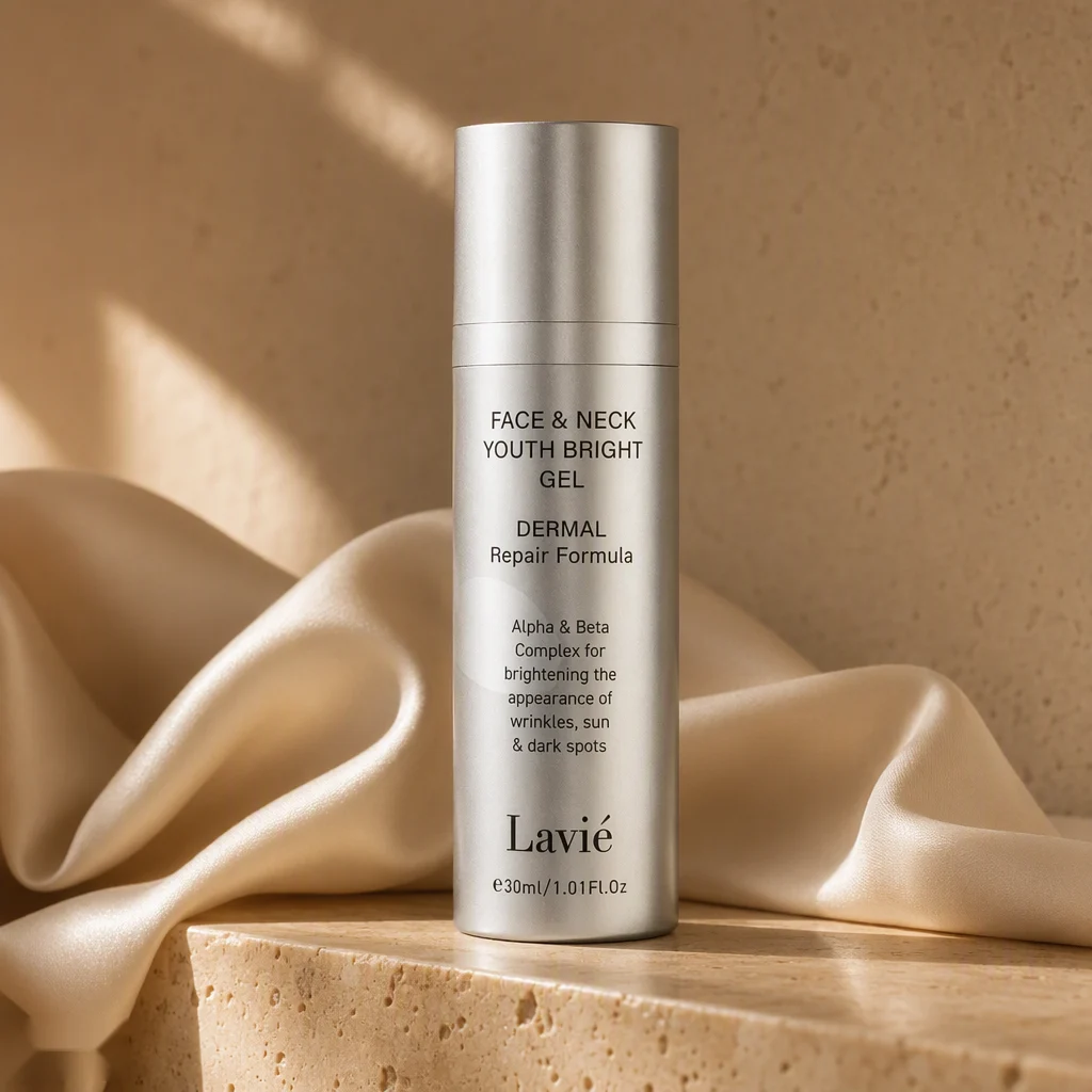 Youth Bright face and neck acid brightening gel by Lavié Labs