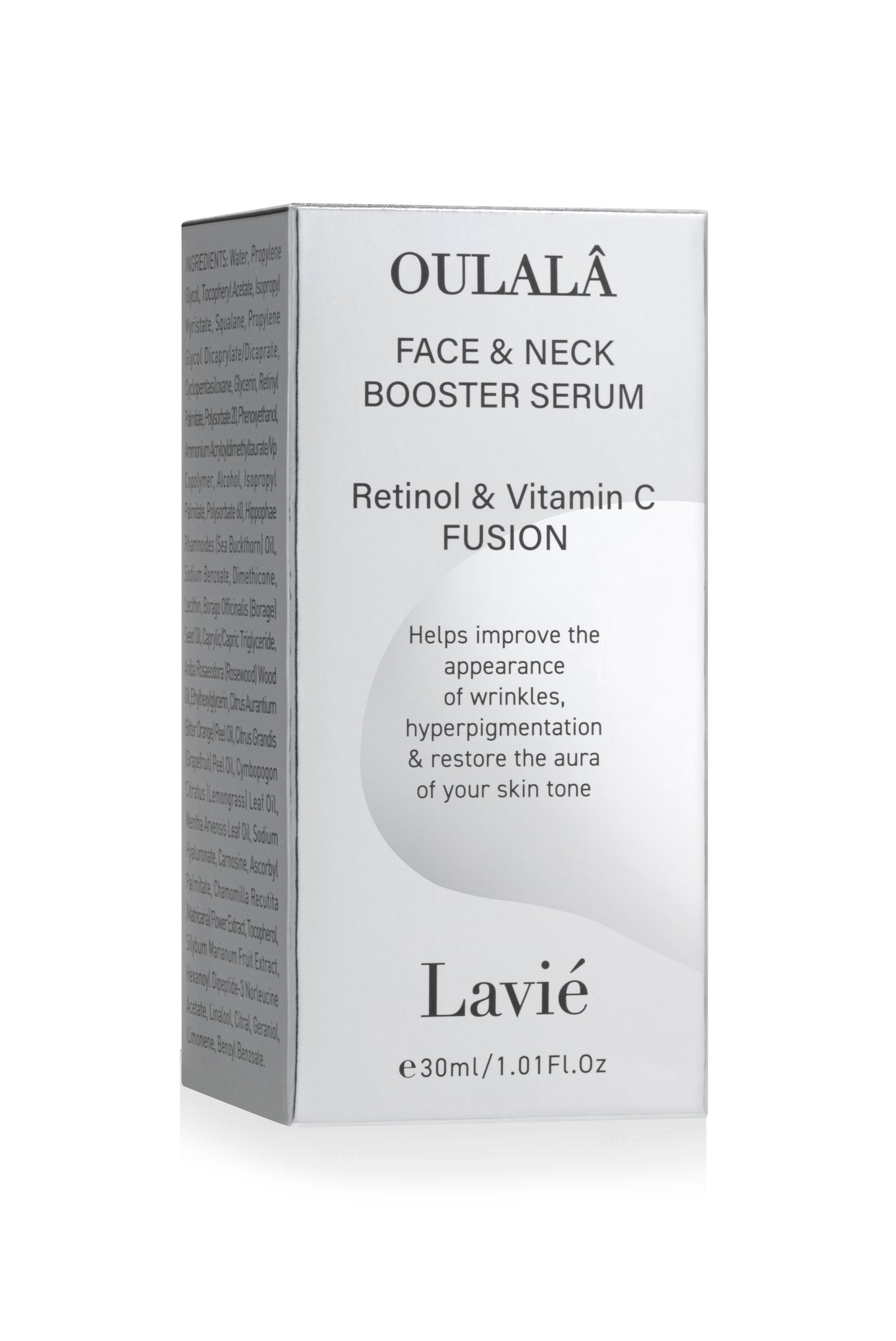 Oulala Face and Neck Booster Serum Black Bottle